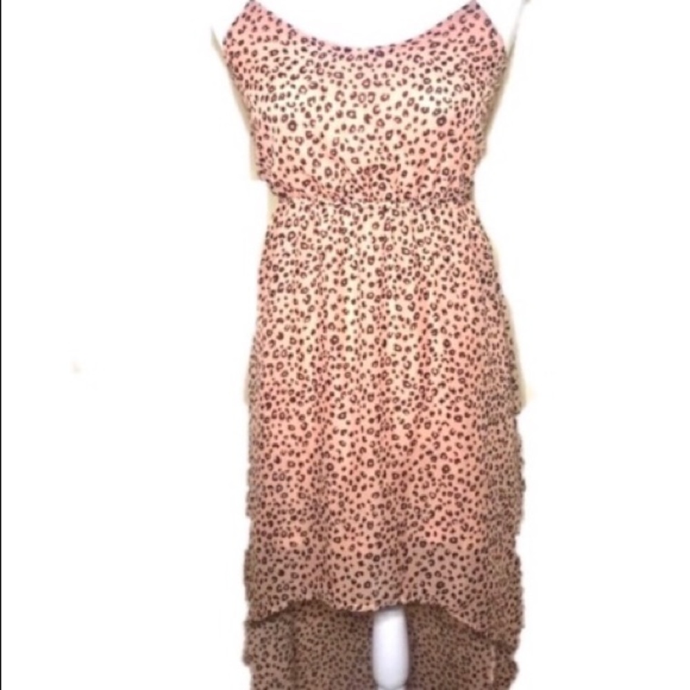 Freebird high low Sz Sm summer animal print dress
